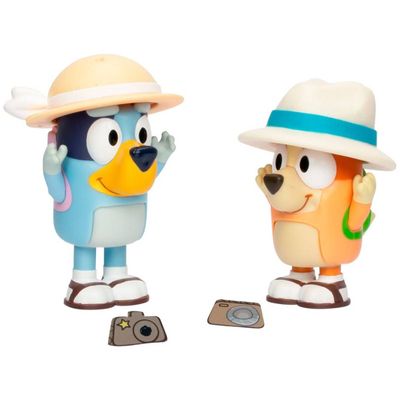 Figuras de acción Bluey pack 2 personajes vacaciones