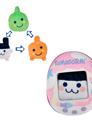 Mochila con peluche compañero tamagotchi - mimitchi
