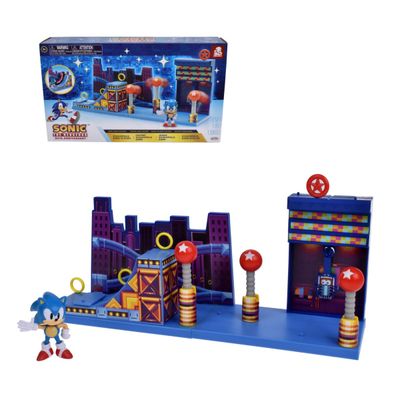 Playset Sonic Zona Studiopolis colección figuras 6 cm