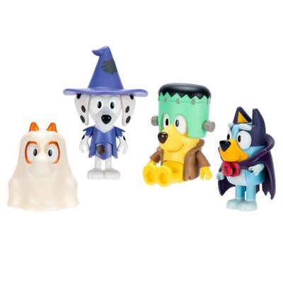 Imagen 2 del producto Figuras de acción BLUEY set 4 personajes familia Halloween