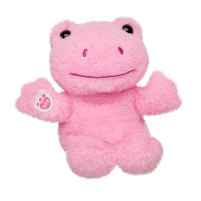 Peluche mini Build a Bear rana rosa colección