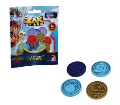 Imagen 1 del producto Figuras de acción ZAK STORM set 4 monedas para app