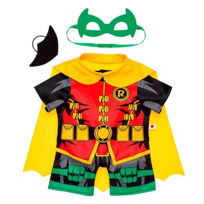 Imagen 2 del producto Disfraz Robin Build A Bear con capa y antifaz verde