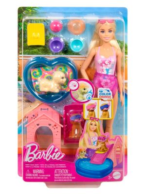Imagen 2 del producto Barbie set de juego fiesta en la piscina con perritos