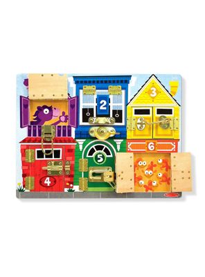 Juego didáctico Melissa y Doug pestillos de madera