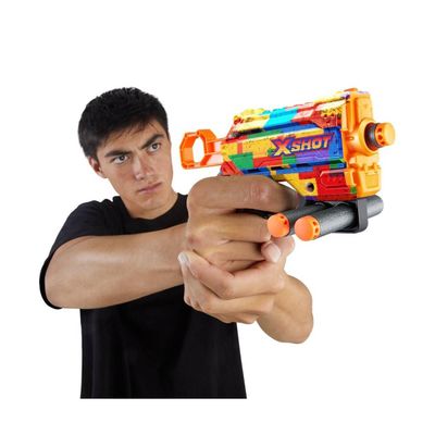 Imagen 2 del producto Lanzador de dardos X SHOT Menace Skins 8 dardos - Striper