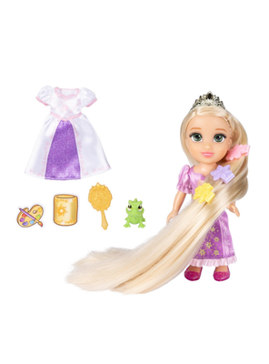 Imagen 1 del producto Muñeca 15 cm con accesorios princesas de disney - Rapunzel
