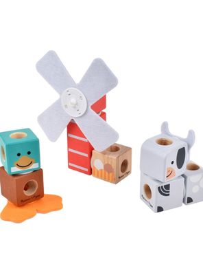 Set De Bloques Animales De La Granja Melissa And Doug