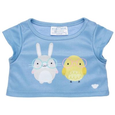 Imagen 2 del producto Polera Build a Bear morada conejo y pollito clásica