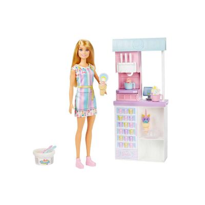 Imagen 2 del producto Muñeca Barbie set heladería con accesorios y vestido