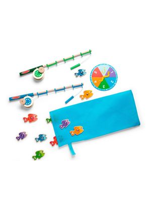 Juego de pesca Melissa and Doug madera magnética didáctico