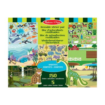 Imagen 2 del producto Stickers reutilizables Melissa & Doug hábitats naturales