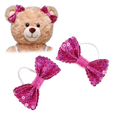 2 Moños Fucsia Build-A-Bear