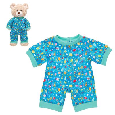 Pijama cumpleaños Build A Bear peluche temático
