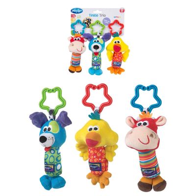 Sonajeros Playgro trío tintineante para bebé