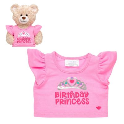 Polera Build a Bear princesa cumpleaños colección