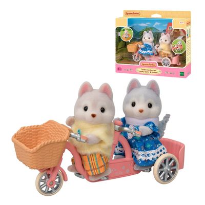 Playset figuras Sylvanian Families Hermanos Husky Tándem