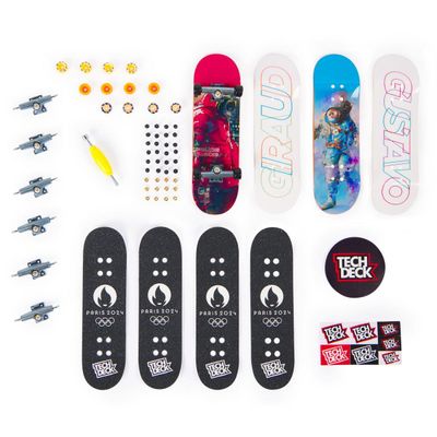 Imagen 1 del producto Mini skate Tech Deck pack 4 Felipe Gustavo Paris 2024