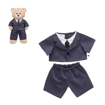 Traje de negocios Build a Bear gris clásico