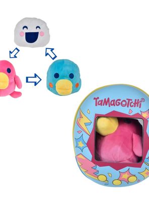 Mochila con peluche compañero tamagotchi - hashizotchi