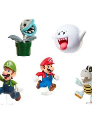 Imagen 1 del producto Set de 5 figuras 6 cm Super Mario de Nintendo