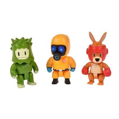 PACK 3 FIGURAS 8 CMS ARTICULADAS STUMBLE GUYS - HAZMAT NBC