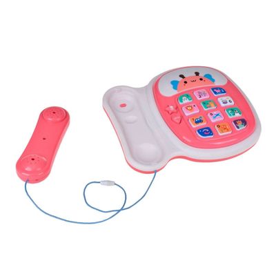 Imagen 2 del producto Teléfono didáctico Ansaldo con luces y sonidos rosado