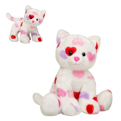 Peluche Build a Bear gatito corazones San Valentín