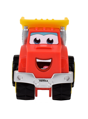 Vehículo pullback chuck and friends tonka - camión volquete