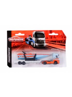 MAJORETTE TRANSPORTE - MERCEDES TRANSPORTADOR DE BOTE