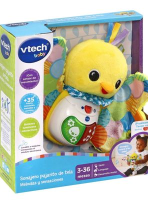 Imagen 2 del producto Sonajero VTECH pajarito de tela melodías y sensaciones
