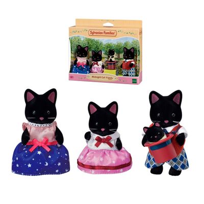 Familia Gatos Medianoche Sylvanian Families