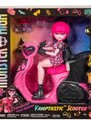 Imagen 2 del producto MONSTER HIGH MUÑECA DRACULAURA CON SCOOTER