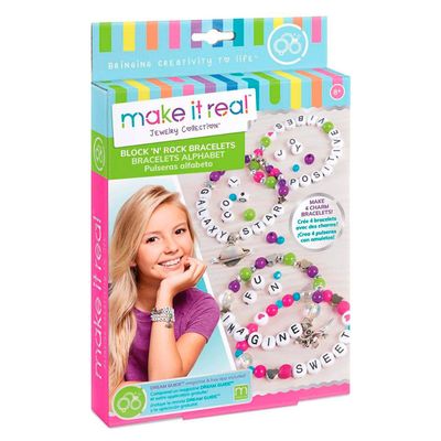 Imagen 1 del producto Set de pulseras Make It Real con dijes y bloques de colores