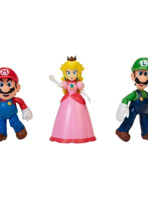 Set 3 figuras 10 cm Mushroom Kingdom Super Mario de Nintendo