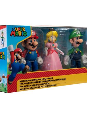 Imagen 2 del producto Set 3 figuras 10 cm Mushroom Kingdom Super Mario de Nintendo