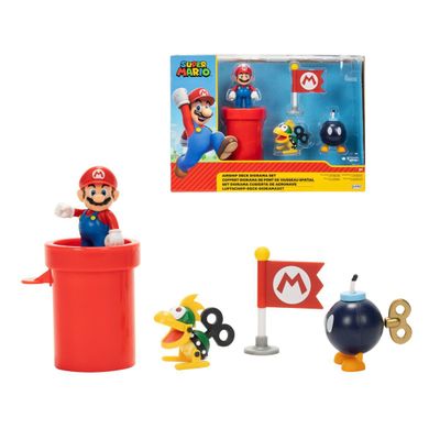Playset Nintendo figuras Mario Mechakoopa Bob omb 6cm
