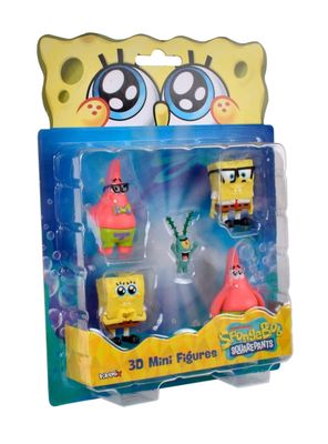 Imagen 2 del producto Pack 5 Figuras 5 Cm En Blister Bob Esponja - Plankton