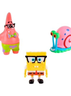 Pack 3 Figuras 5 Cm En Blister Bob Esponja - Gary