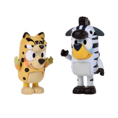 BLUEY PACK 2 FIGURAS PERSONAJES - DISFRACES DE ANIMALES