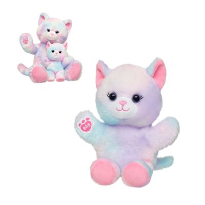 Mini peluche Build a Bear gatita pastel