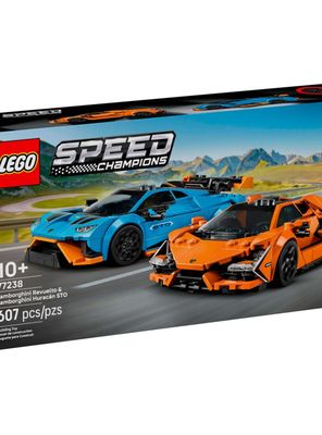 Imagen 2 del producto Lamborghini Revuelto Y Huracán STO Lego Speed Champions