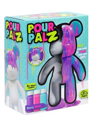 Imagen 2 del producto Oso Mediano Para Pintar Pour Palz - Berry Blast