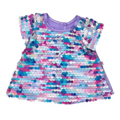 Vestido Build a Bear lentejuelas tornasol Honey Girls