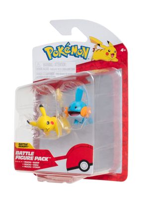 Imagen 2 del producto Pokémon Figura Pack 2 Mudkip - Pikachu