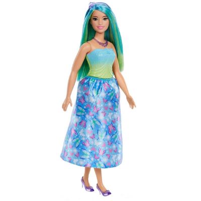 Muñeca Barbie fantasía vestidos de ensueño - Pelo Verde