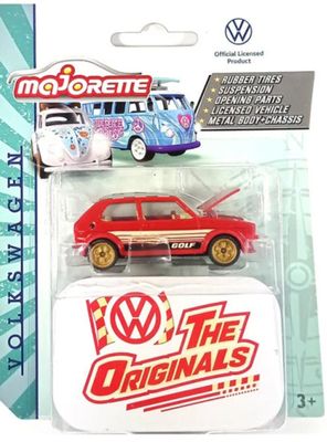 MAJORETTE THE ORIGINALS DELUXE CARS-VOLKSWAGEN GOLF MK1 ROJO