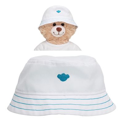 Gorra blanca Build a Bear accesorio para peluches