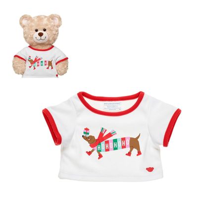 Polera Build a Bear navidad salchicha colección 2024