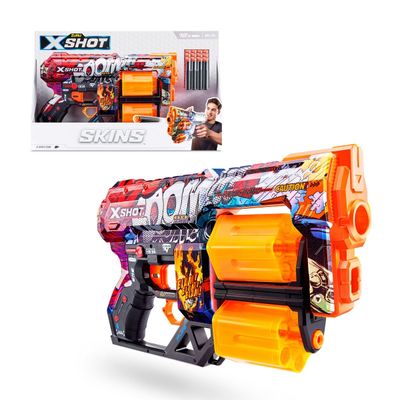 Lanzador de dardos X SHOT Dread Skins 12 dardos